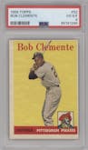 Bob Clemente from the 1958 Topps set graded by PSA and given an overall grade of 4.
