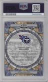 Will Levis from the 2023 Panini Mosaic set graded by PSA and given an overall grade of 10.