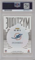 Jaylen Waddle from the 2021 Panini Illusions set graded by PSA and given an overall grade of 10.
