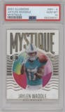 Jaylen Waddle from the 2021 Panini Illusions set graded by PSA and given an overall grade of 10.