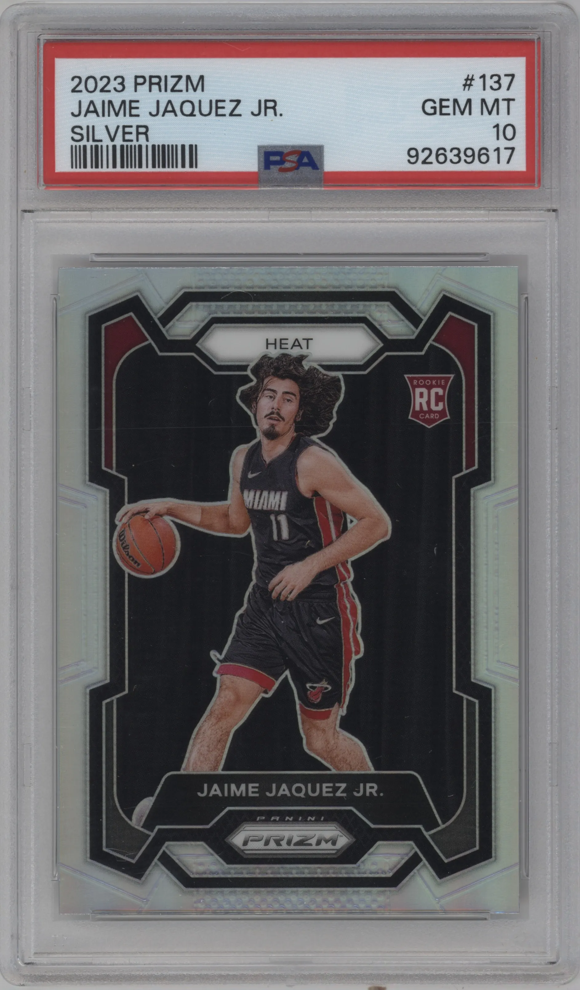 2023 Panini Prizm Jaime Jaquez Jr. Silver Prizm #137 PSA 10