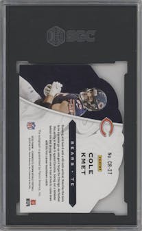Cole Kmet from the 2020 Panini Chronicles set graded by SGC and given an overall grade of 9.5.