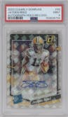 Jayden Reed from the 2023 Clearly Donruss set featuring a Holo RR Logo parallel graded by PSA and given an overall grade of 9.