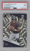 C.J. Stroud from the 2023 Donruss Elite set featuring a Razzle Dazzle parallel graded by PSA and given an overall grade of 9.