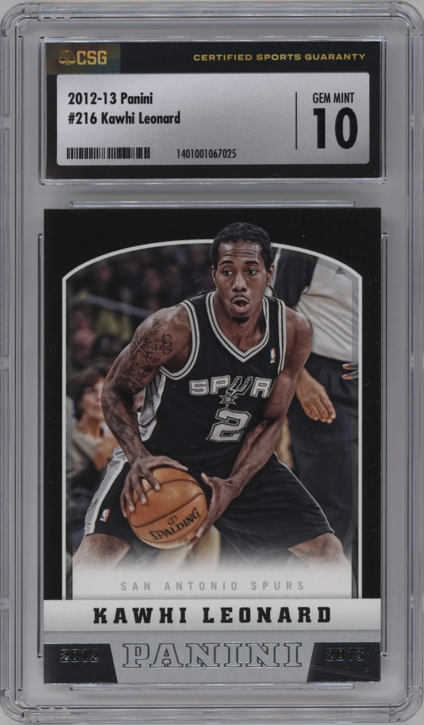 2012 Panini Kawhi Leonard #216 CGC 10