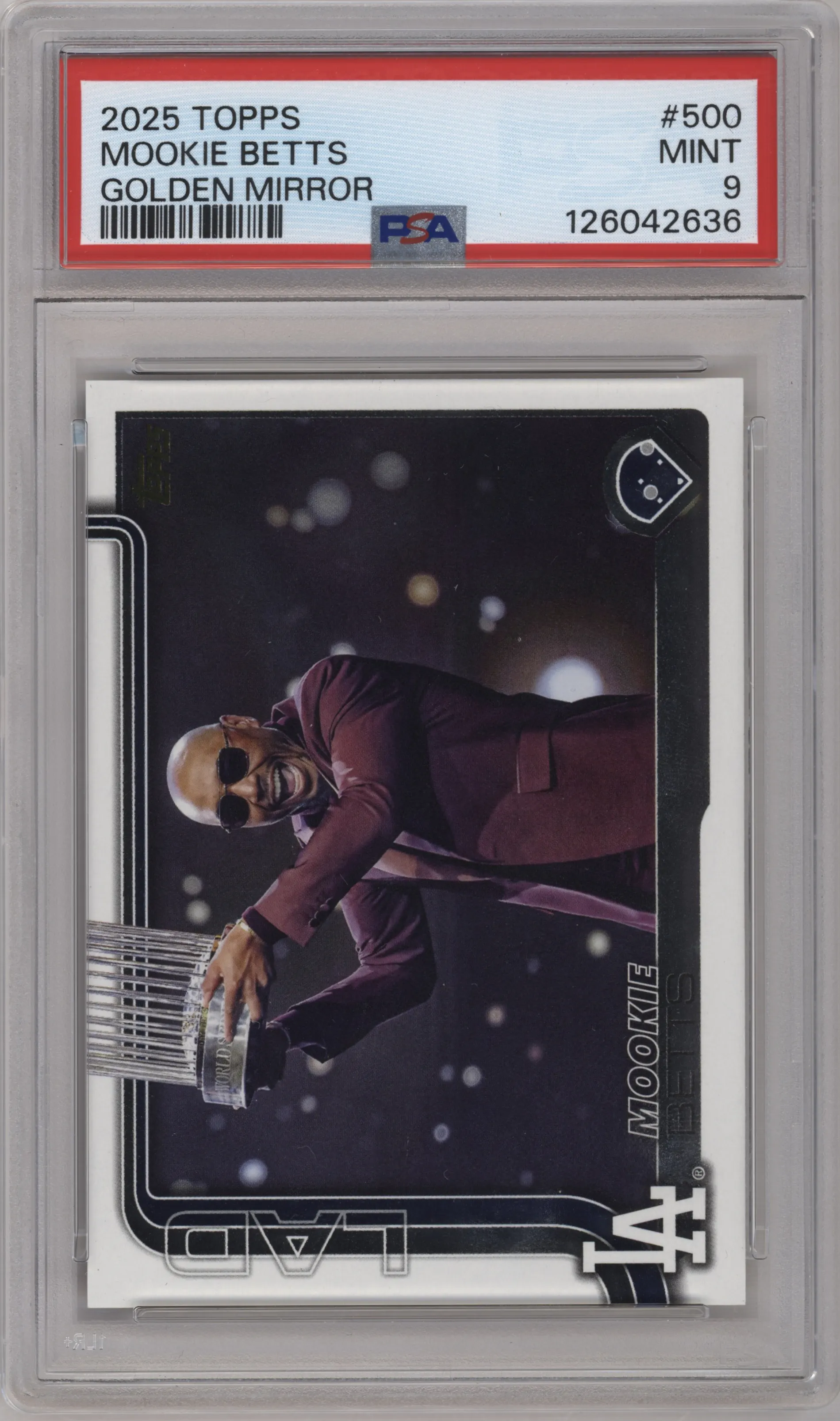 2025 Topps GM Image Var. Mookie Betts PSA 9