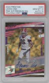 Lewis Cine from the 2022 Panini Prestige set featuring a Pink parallel graded by PSA and given an overall grade of 10.