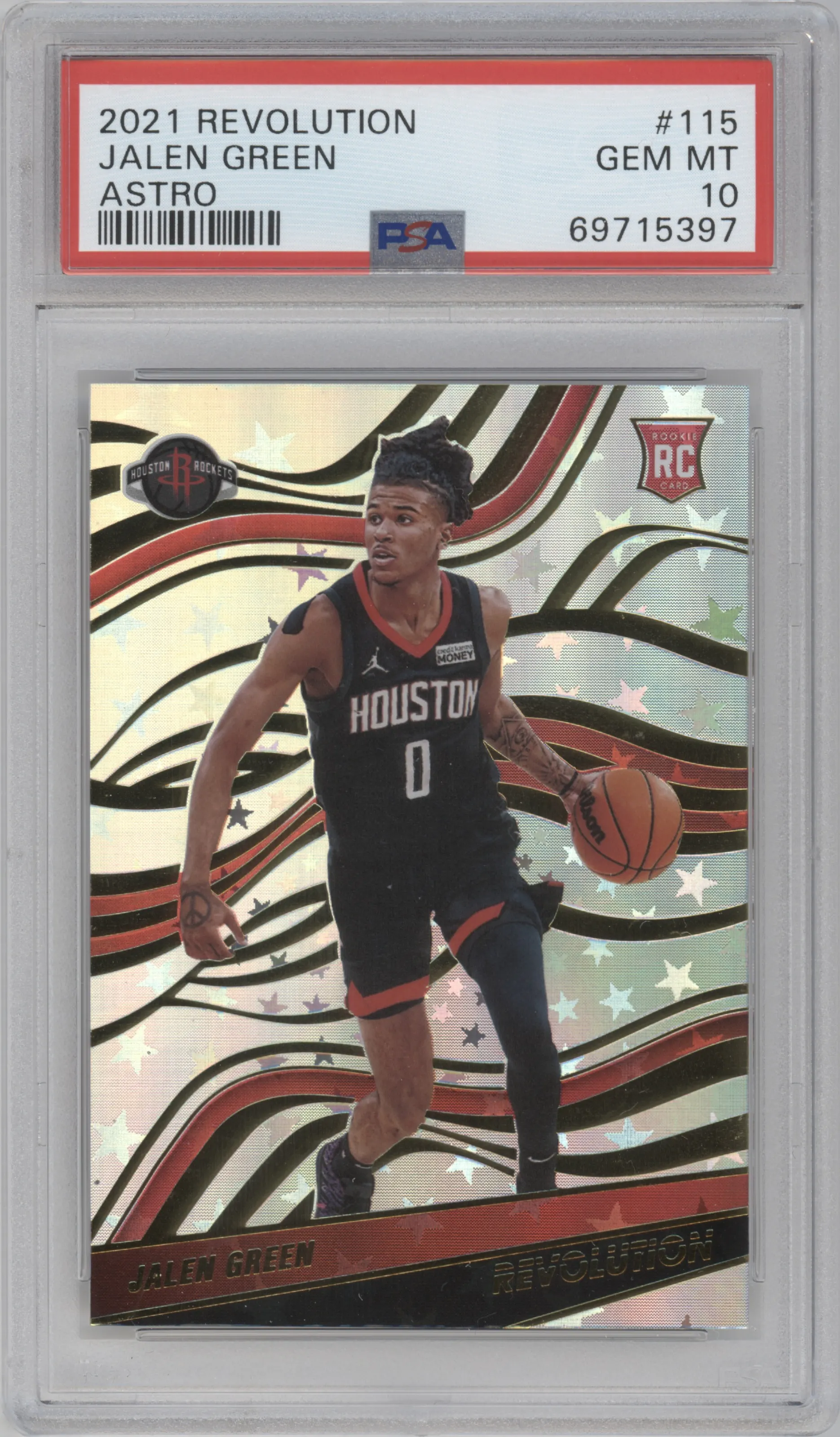 2021 Panini Revolution Jalen Green Astro PSA 10
