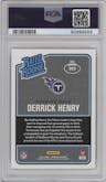 Derrick Henry from the 2016 Panini Donruss  set graded by PSA and given an overall grade of 9.