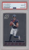 C.J. Stroud from the 2023 Panini Zenith set graded by PSA and given an overall grade of 10.