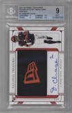 Ja'Marr Chase from the 2021 Panini National Treasures set featuring a New Era parallel graded by Beckett and given an overall grade of 9.