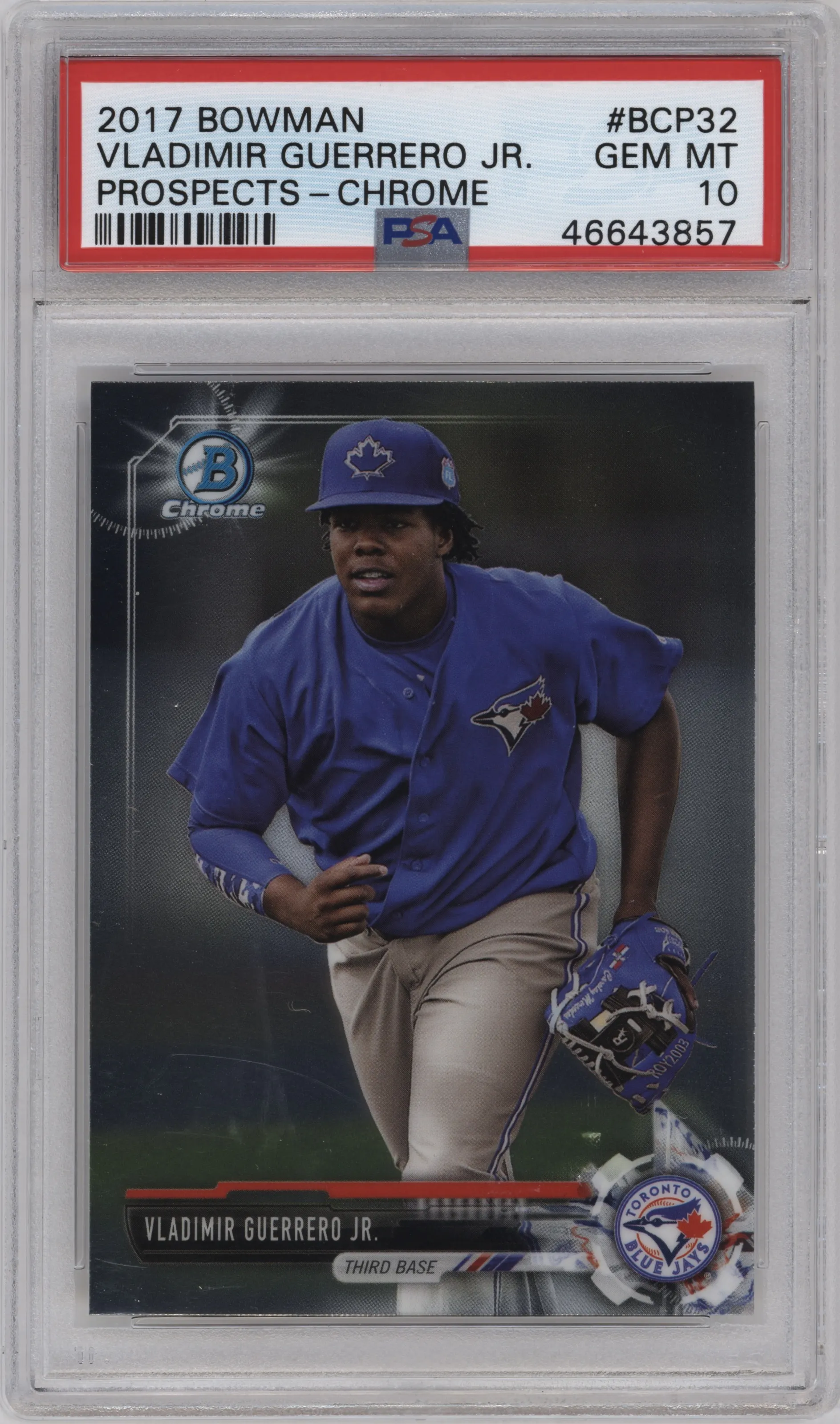 2017 Bowman Chr.Pros. Vladimir Guerrero Jr. PSA 10