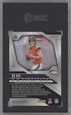 Bo Nix from the 2024 Panini Prizm set featuring a Silver Prizm parallel graded by SGC and given an overall grade of 10.