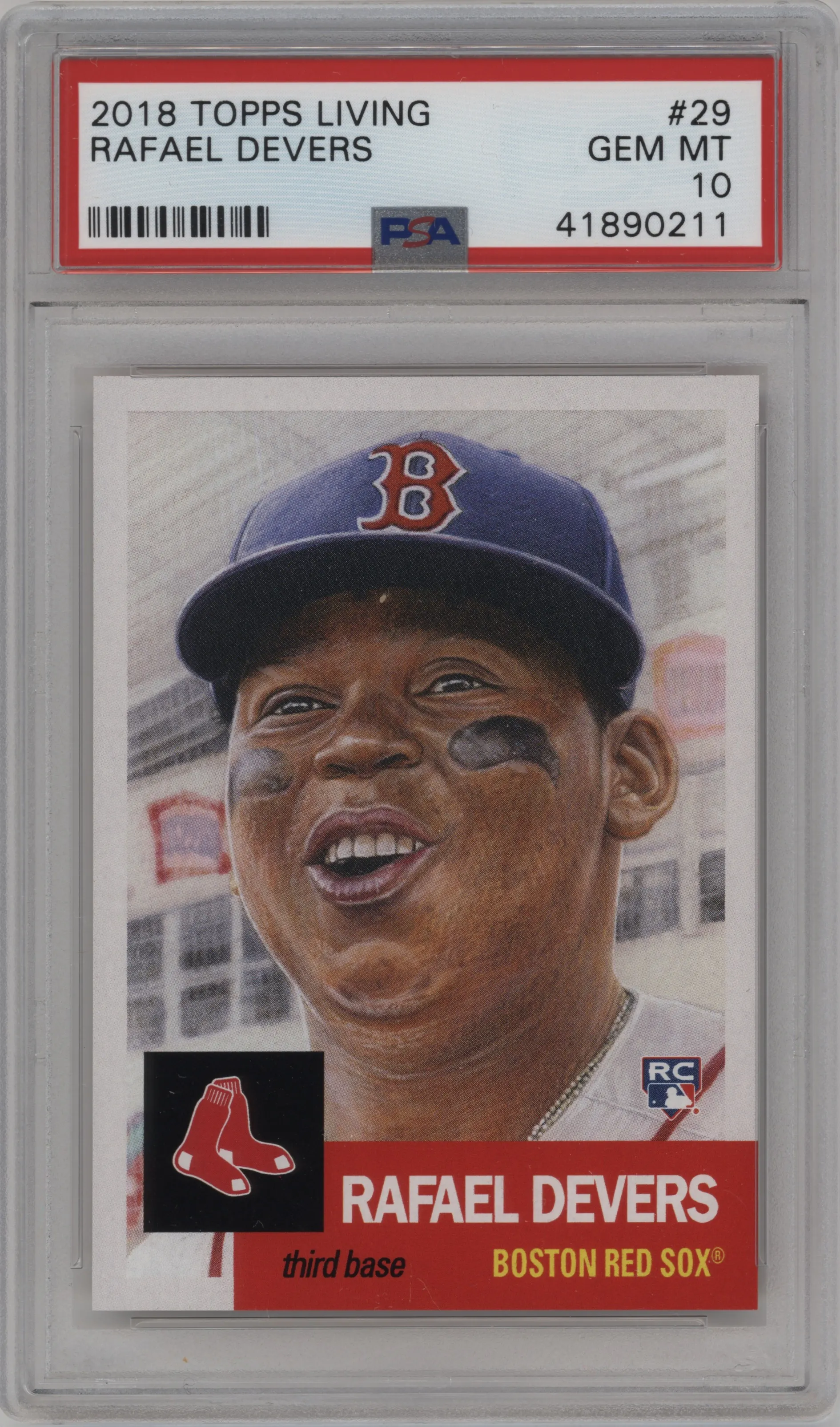 2021 Ultimate Topps Living Set 2018 Rafael Devers PSA 10