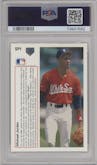Michael Jordan from the 1991 Upper Deck set graded by PSA and given an overall grade of 9.