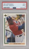 Michael Jordan from the 1991 Upper Deck set graded by PSA and given an overall grade of 9.