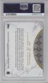 Ichiro/Hideki Matsui from the 2024 Topps Dynamic Duals set featuring a Gold parallel graded by PSA and given an overall grade of 10.