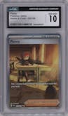 Penny from the 2023 Pokemon SV set graded by CSG and given an overall grade of 10.