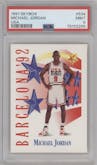 Michael Jordan from the 1991-92 Skybox set graded by PSA and given an overall grade of 9.