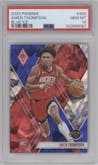 Amen Thompson from the 2023-24 Panini Phoenix set featuring a Blue Ice parallel graded by PSA and given an overall grade of 10.