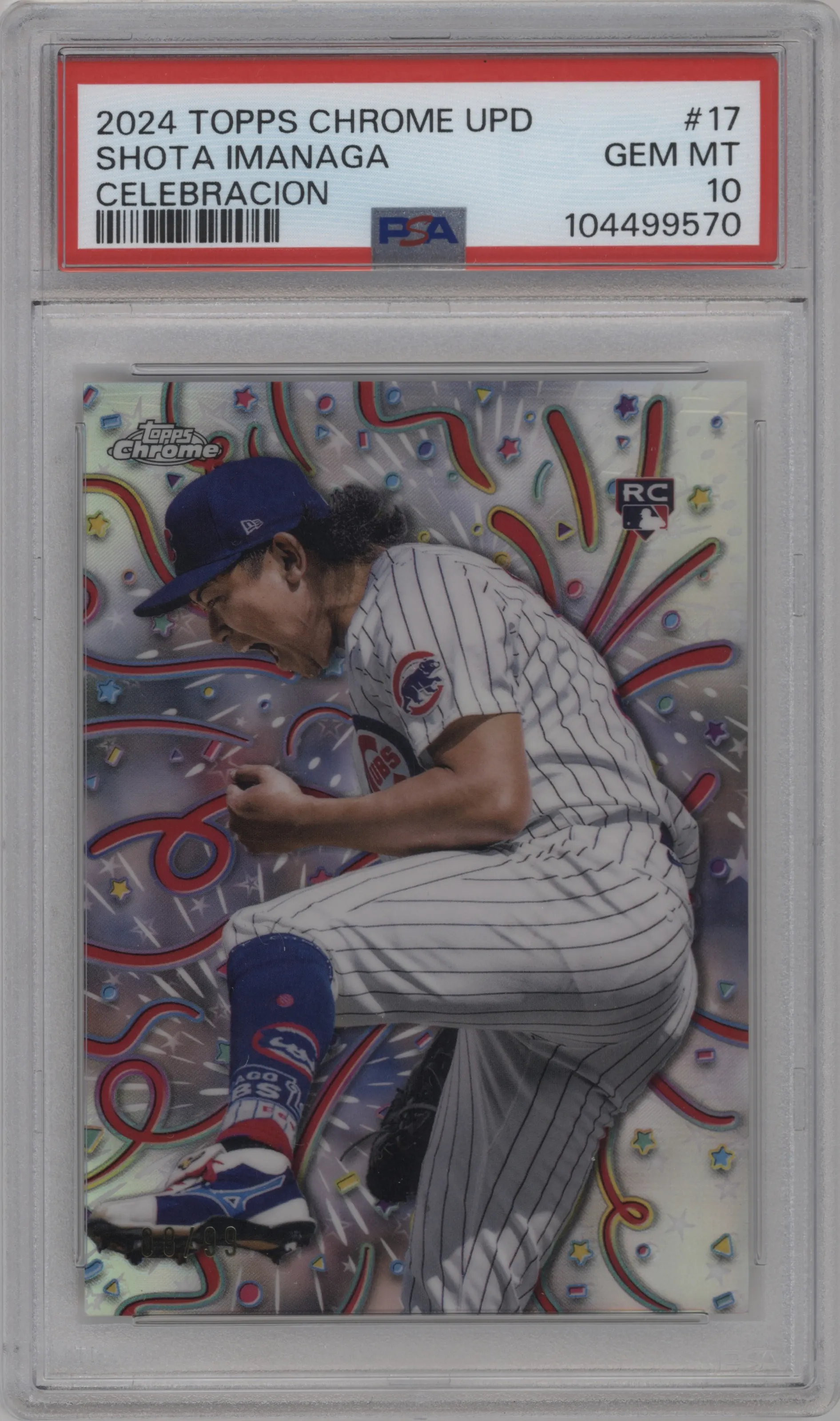 2024 Topps Chrome Update Celebracion Shota Imanaga #CELE-17 PSA 10