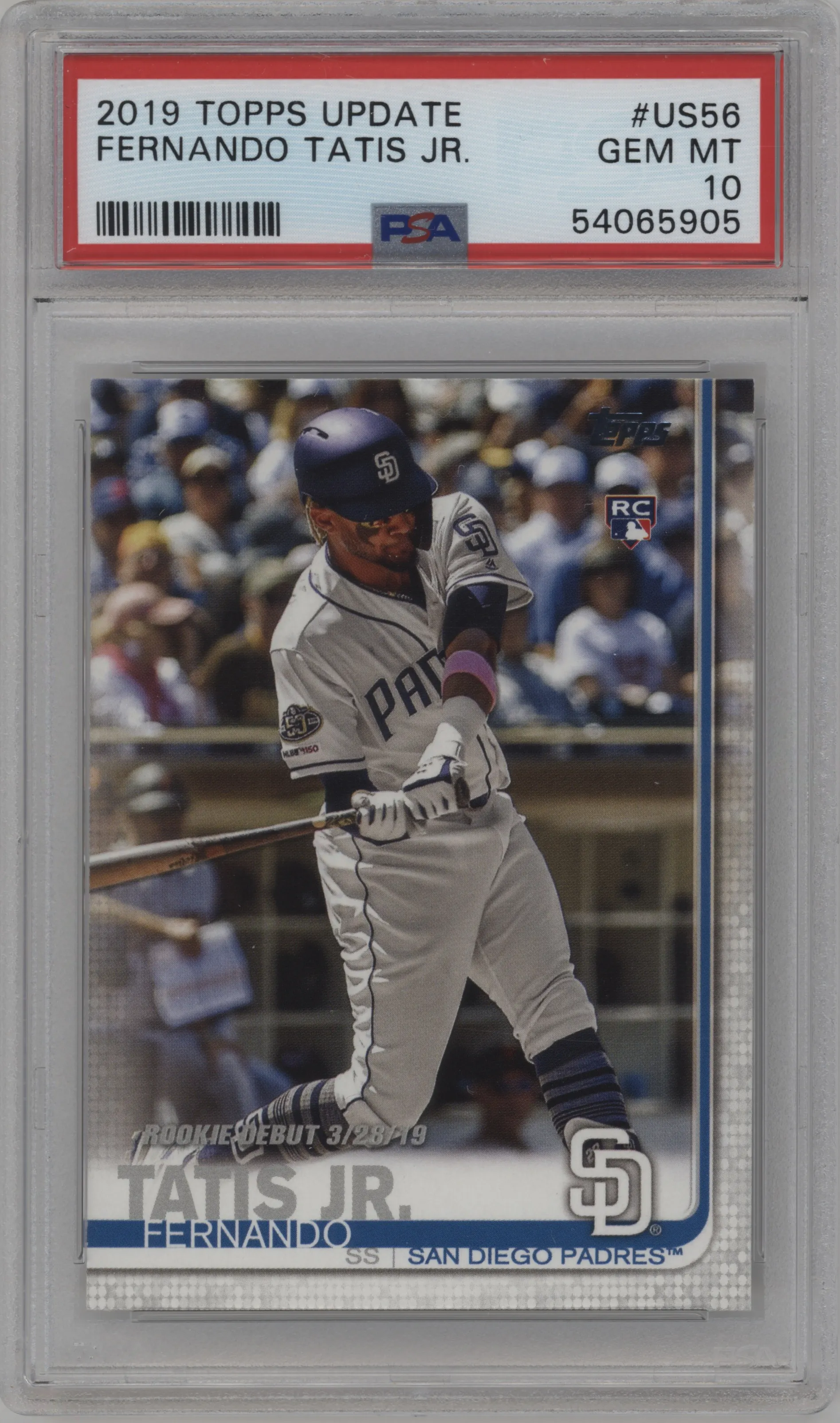 2019 Topps Update Fernando Tatis Jr. PSA 10