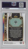 Breanna Stewart from the 2024 Panini Select WNBA set featuring a Black Pandora Prizm parallel graded by PSA and given an overall grade of 10.