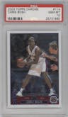 Chris Bosh from the 2003-04 Topps Chrome set graded by PSA and given an overall grade of 10.