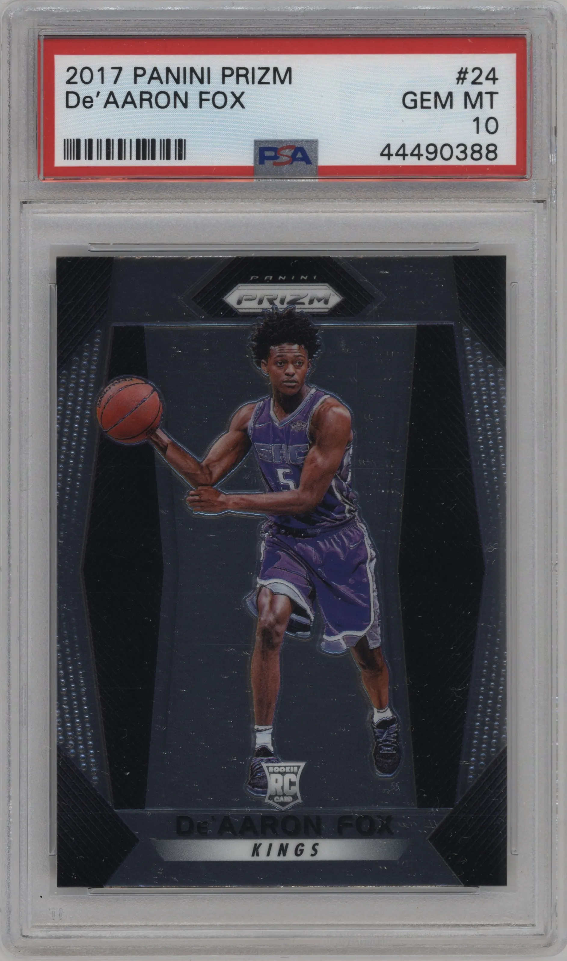 2017 Panini Prizm De'Aaron Fox PSA 10