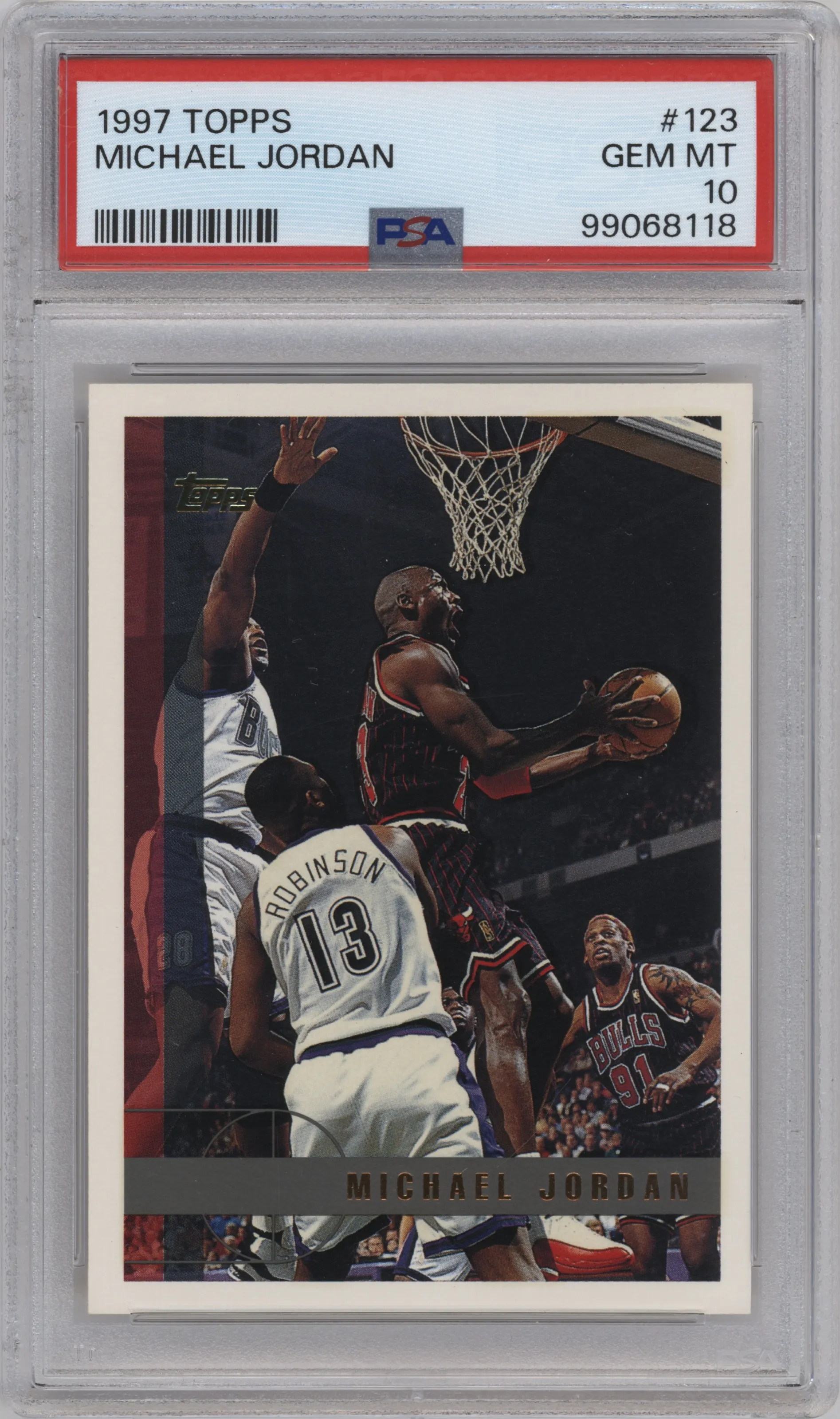 1997 Topps Michael Jordan #123 PSA 10