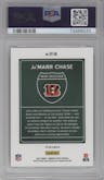 Ja'Marr Chase from the 2021 Panini Donruss Optic set graded by PSA and given an overall grade of 9.