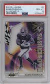Bijan Robinson from the 2023 Panini Illusions set graded by PSA and given an overall grade of 10.