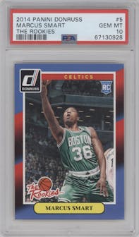 Marcus Smart from the 2014-15 Panini Donruss  set graded by PSA and given an overall grade of 10.