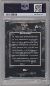 Victor Wembanyama from the 2023-24 Topps Now set graded by PSA and given an overall grade of 9.