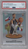 Victor Wembanyama from the 2023-24 Topps Now set graded by PSA and given an overall grade of 9.