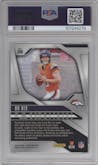 Bo Nix from the 2024 Panini Prizm set graded by PSA and given an overall grade of 10.
