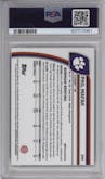 Phil Mafah from the 2024 Bowman University Chrome set featuring a Red Shimmer Refractor parallel graded by PSA and given an overall grade of 10.