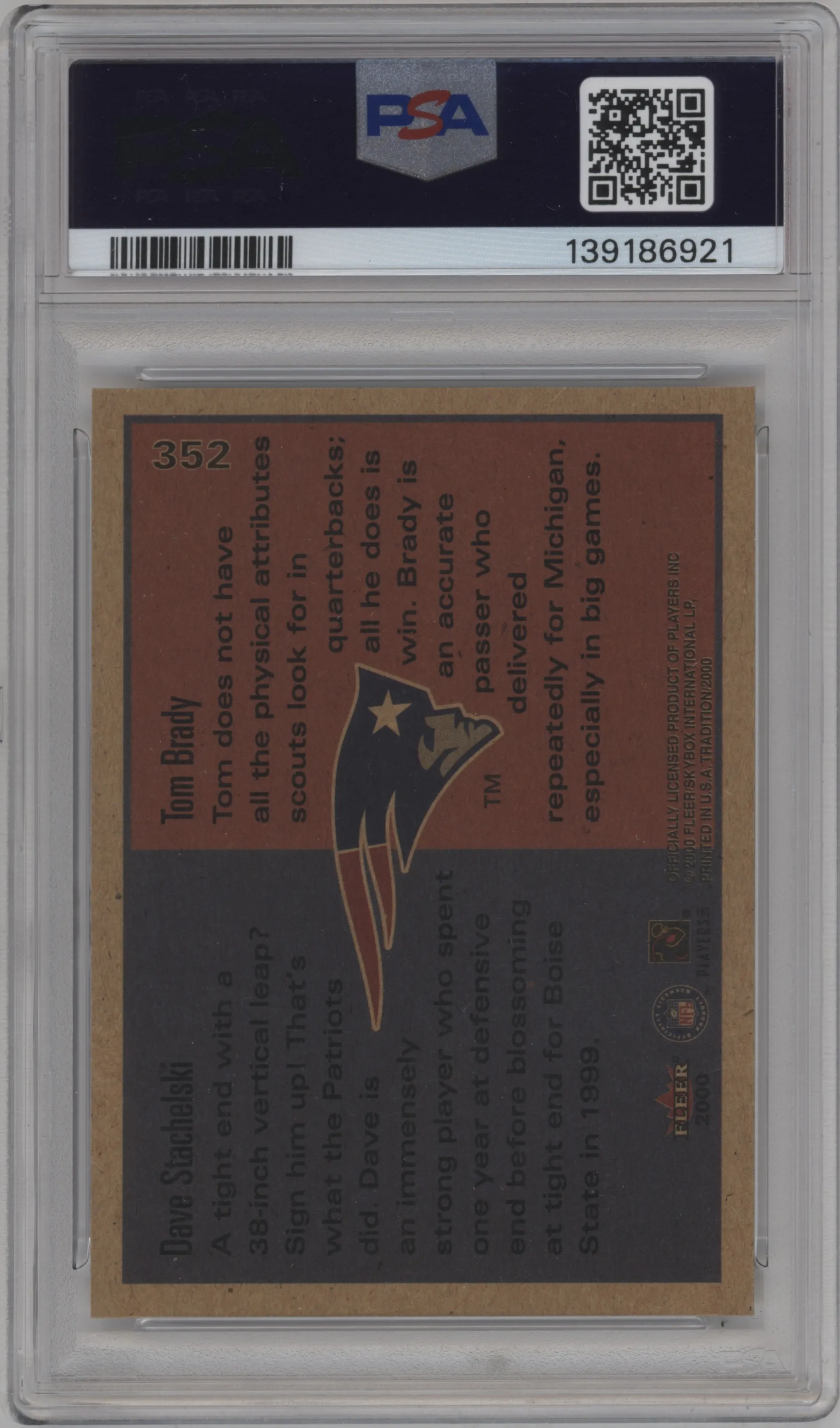 Dave Stachelski/Tom Brady