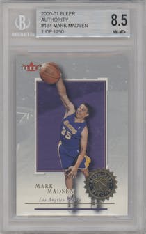 Mark Madsen from the 2000-01 Fleer Authority set graded by Beckett and given an overall grade of 8.5.