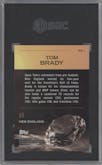 Tom Brady from the 2024 Topps Chrome set featuring a Yellow Refractor parallel graded by SGC and given an overall grade of 9.5.