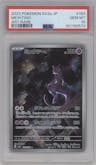 Mewtwo from the 2023 Pokemon SV JPN set graded by PSA and given an overall grade of 10.