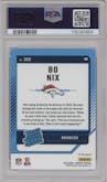 Bo Nix from the 2024 Donruss set graded by PSA and given an overall grade of 9.