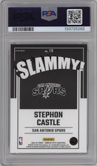 Stephon Castle from the 2024-25 Donruss Optic set graded by PSA and given an overall grade of 10.