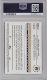 Jackson Chourio from the 2024 Topps Update set featuring a Holiday parallel graded by PSA and given an overall grade of 10.