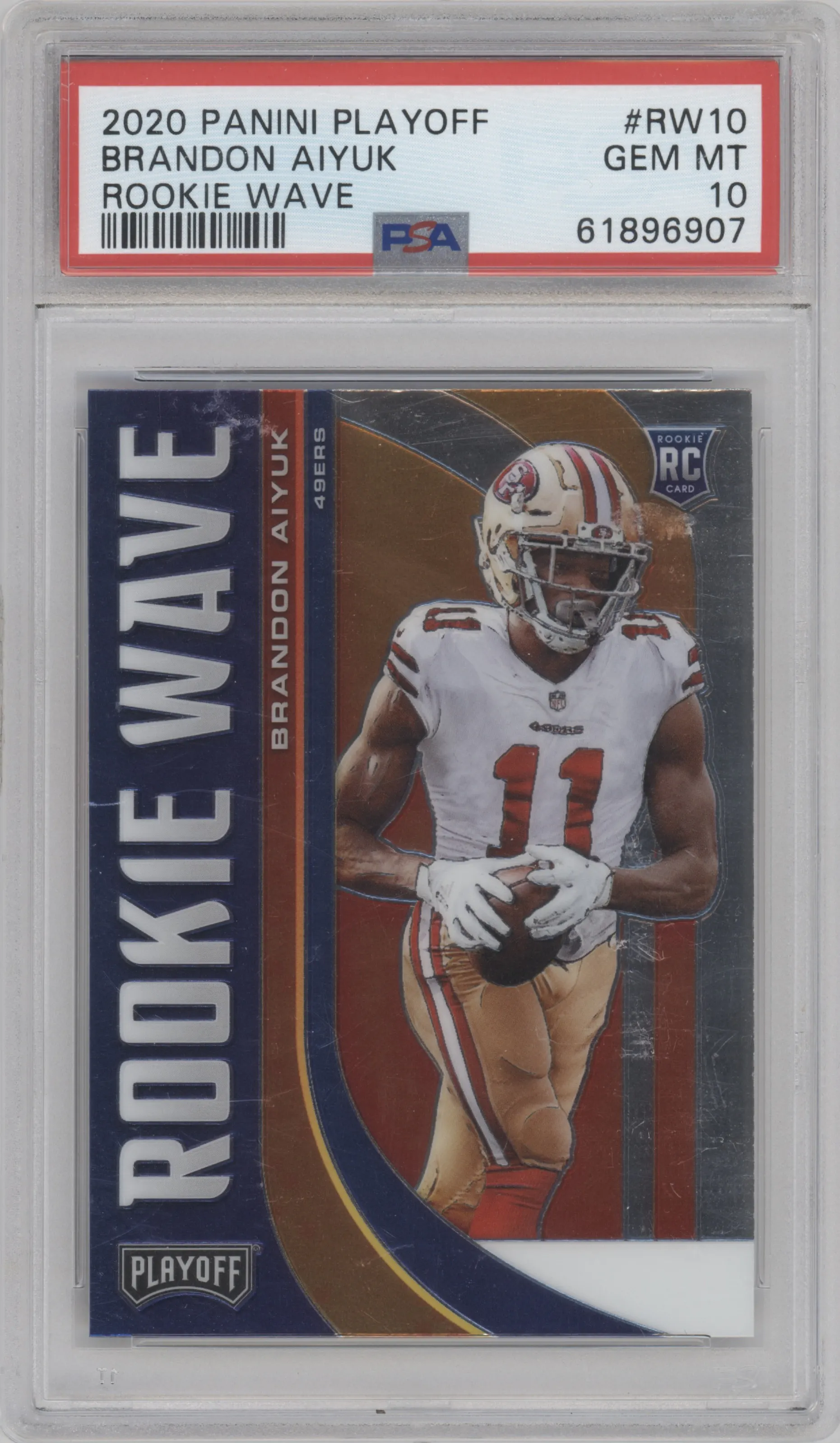 2020 Panini Playoff Rke.Wave Brandon Aiyuk #RW-10 PSA 10