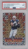 Rob Gronkowski from the 2018 Panini Donruss Optic set graded by PSA and given an overall grade of 9.