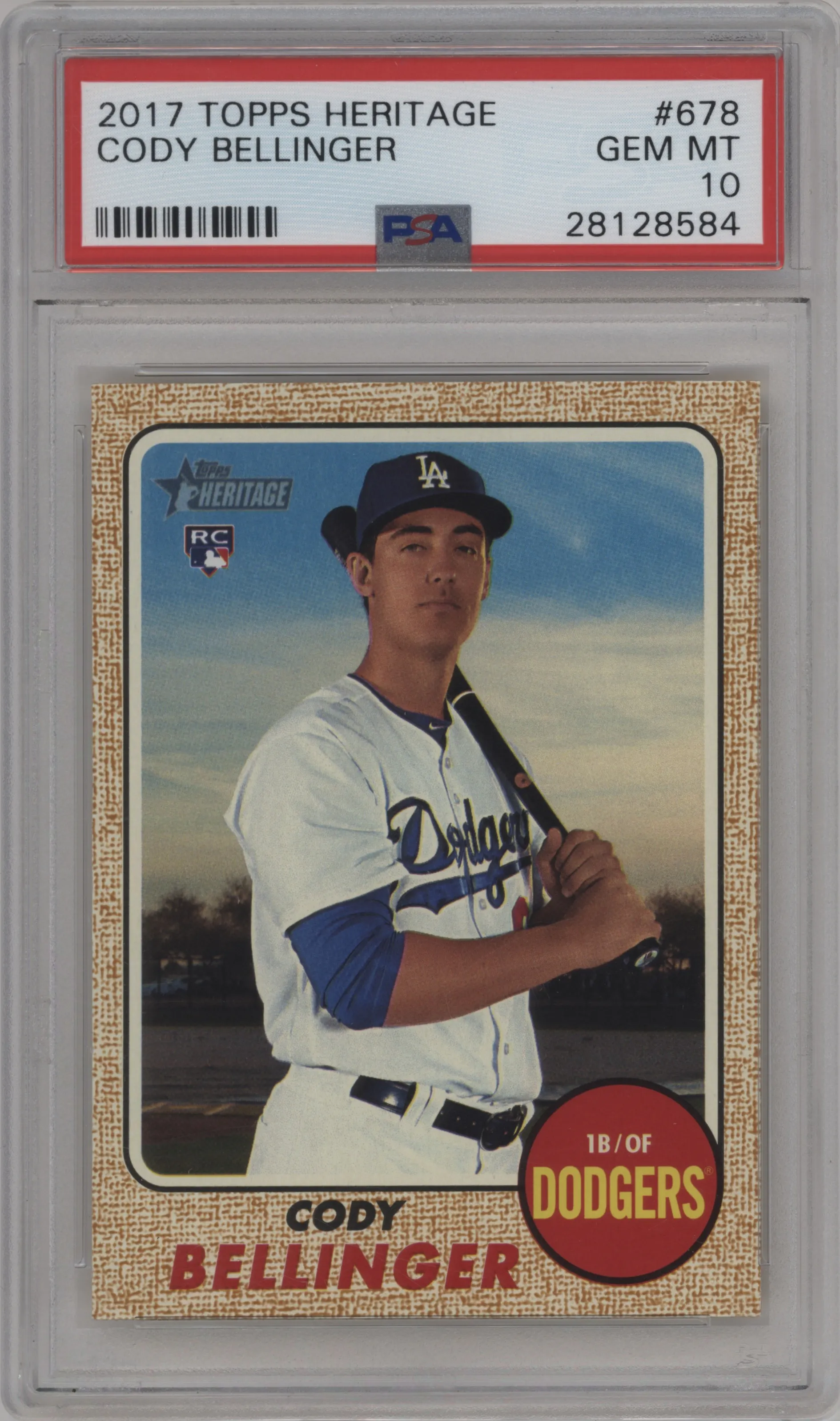 2017 Topps Heritage High Number Cody Bellinger PSA 10
