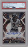 C.J. Stroud from the 2023 Topps Composite set featuring a White Surge parallel graded by PSA and given an overall grade of 9.