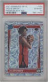 Jalen Green from the 2021-22 Panini Donruss Optic set featuring a Premium Box Set parallel graded by PSA and given an overall grade of 10.