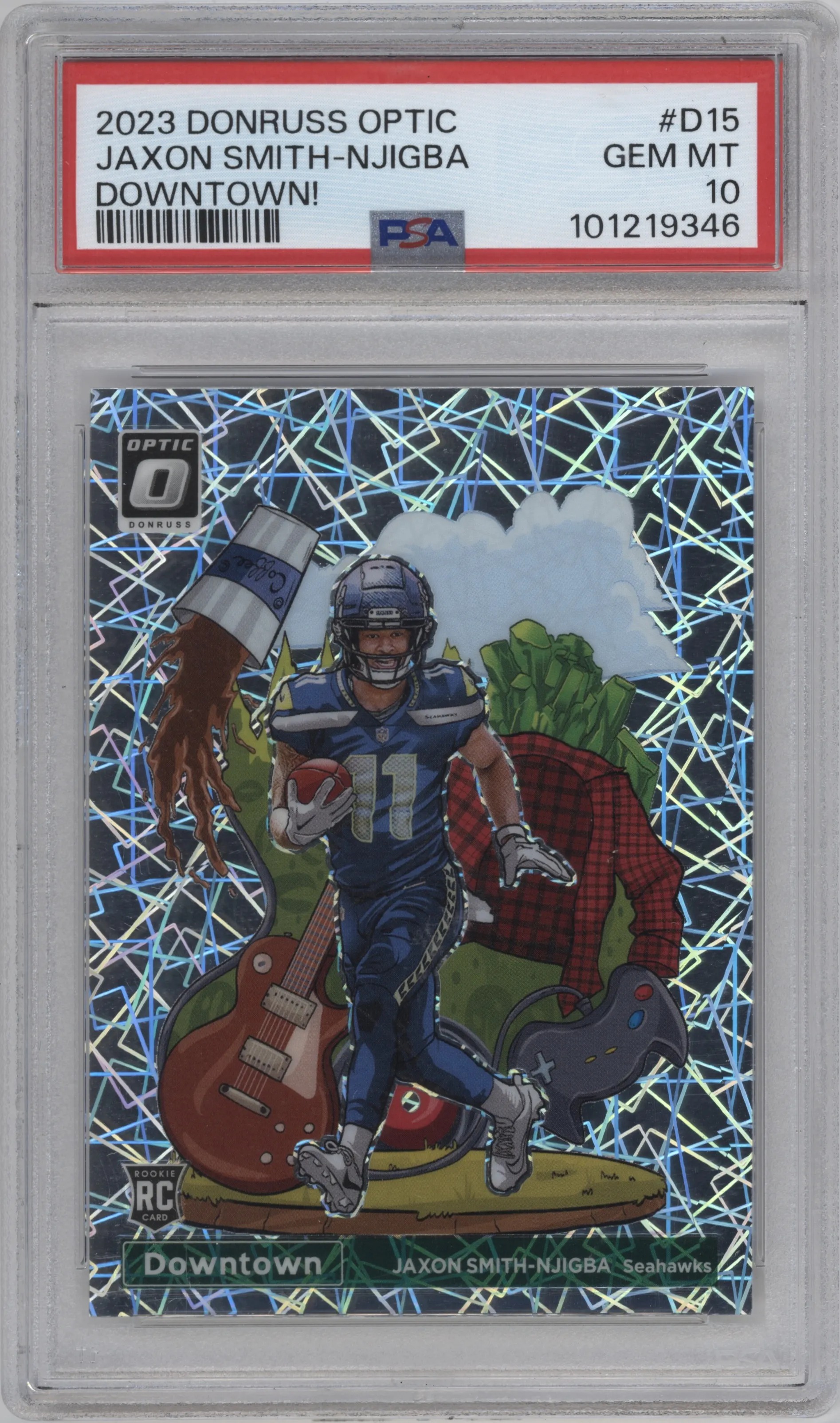 2023 Donruss Optic Downtown Jaxon Smith-Njigba #D-15 PSA 10